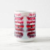 Mug Profil d'aigle sur mur de brique (Centre)