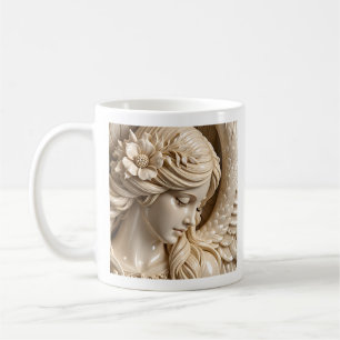 Mug Profil de femme ange visage