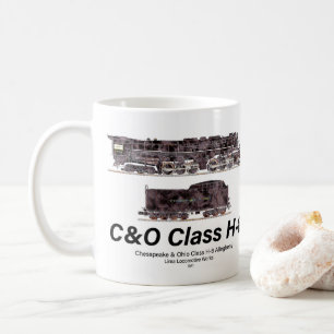 Mug Profil de la locomotive à vapeur Allegheny C&O Cla