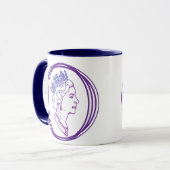 Mug Profil de la Reine Elizabeth (Devant gauche)