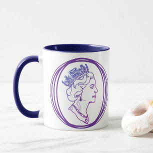 Mug Profil de la Reine Elizabeth