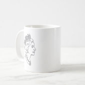 Mug Profil de la reine Elizabeth (Devant gauche)