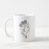 Mug Profil de la reine Elizabeth (Gauche)