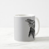 Mug Profil de portrait de lapin (Devant droit)