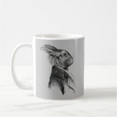 Mug Profil de portrait de lapin (Gauche)