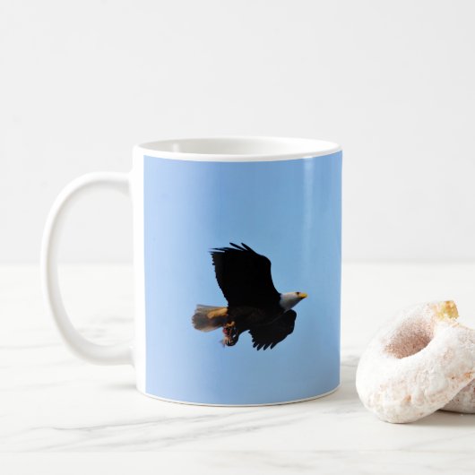 Mug Profil de vol de Bald Eagle (Avec donut)