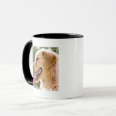 Mug Profil d'extraction d'or avec une langue sortie (Devant gauche)