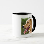 Mug Profil d'extraction d'or avec une langue sortie (Devant droit)