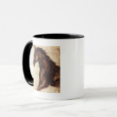 Mug Profil du cheval sauvage Brown (Devant gauche)