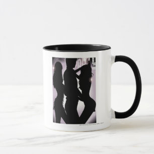Mug Profil d'une danse d'homme avec des femmes dans