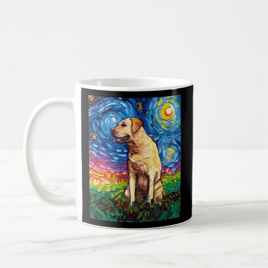 Mug Profil Jaune Labrador Chien de nuit Stark Par Aja (Gauche)