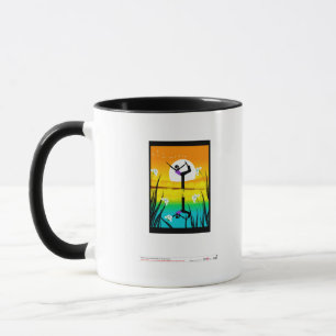 Mug Profil latéral d'un yoga de pratique de femme