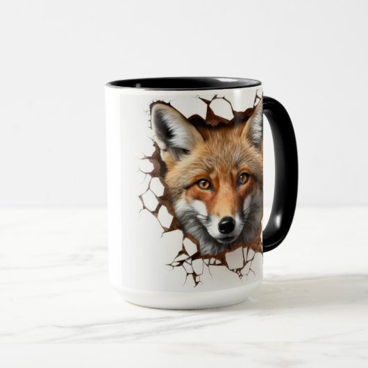 Mug profil renard rouge (Devant droit)