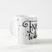 Mug Profitez Aujourd'Hui Maison Rustique Maison Bois B (Devant gauche)