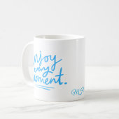 Mug Profitez de chaque moment | Couleur Bébé Bleu (Devant gauche)