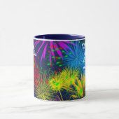 Mug Profitez de feux d'artifice drôle personnalisable (Centre)