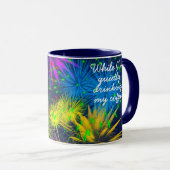 Mug Profitez de feux d'artifice drôle personnalisable (Devant droit)