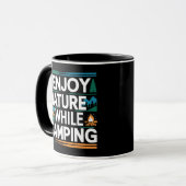 Mug Profitez de la nature en camping (Devant gauche)