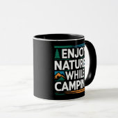 Mug Profitez de la nature en camping (Devant droit)