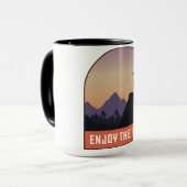Mug Profitez De La Randonnée Cool Drôle Don Randonnée  (Devant gauche)