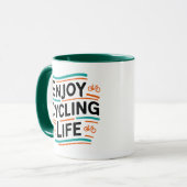 Mug Profitez de la vie cycliste (Devant gauche)