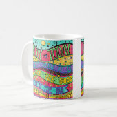 Mug Profitez des citations colorées d'aujourd'hui (Devant gauche)