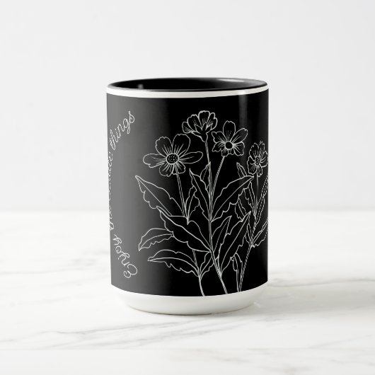 Mug Profitez des fleurs de Little Things (Centre)