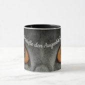 Mug Profitez du moment - avec des yeux de chat (Centre)