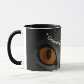 Mug Profitez du moment - avec des yeux de chat (Gauche)