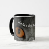 Mug Profitez du moment - avec des yeux de chat (Devant gauche)