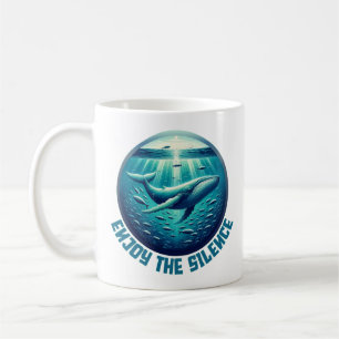 Mug Profitez du silence - Majestic Whale Ocean Art