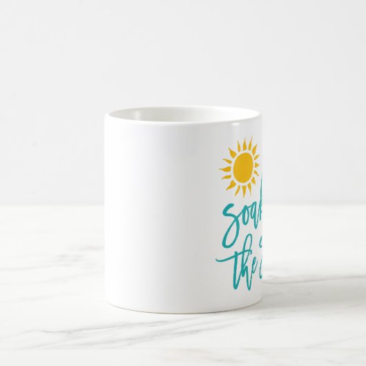 Mug Profitez Du Soleil Été Typographie (Centre)