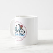 Mug Profitez Du Vélo Bleu Ride (Devant gauche)