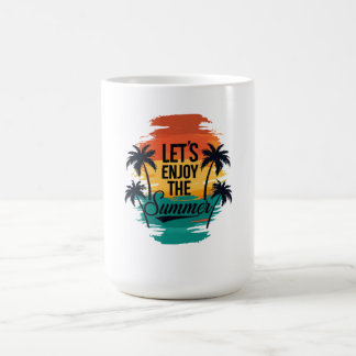 Mug "Profitons de l'été" - Vibes tropicales Typogra