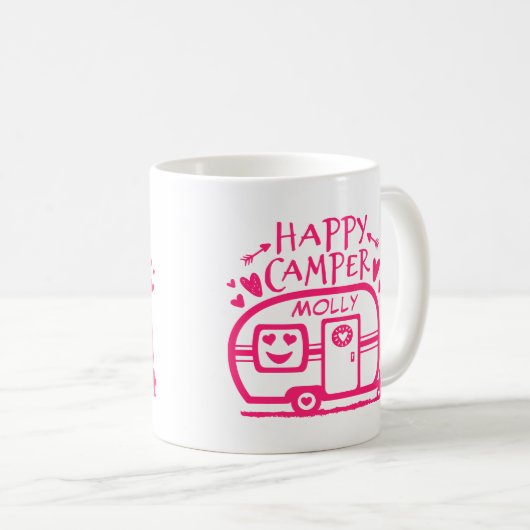 Mug Profondément satisfait rustique fait sur commande (Devant droit)