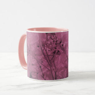 Mug Profusion de jolies pétales roses tons gris chaud