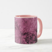 Mug Profusion de pétales de belle couleur rose gris ch (Devant droit)
