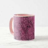 Mug Profusion de pétales de belle couleur rose gris ch (Devant gauche)