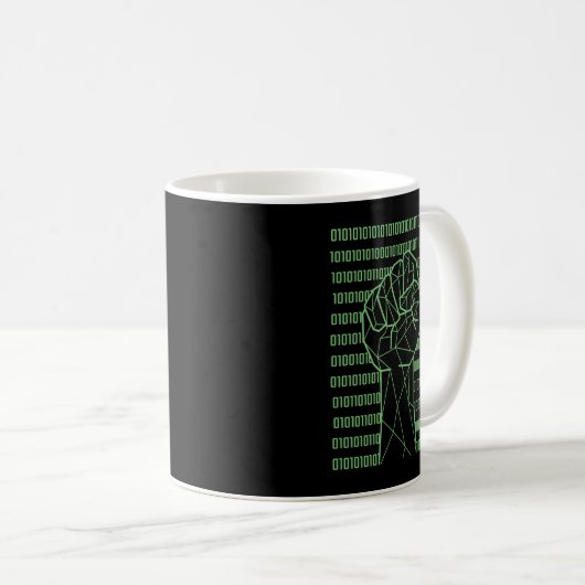 Mug Programmateur de code binaire initial (Devant droit)