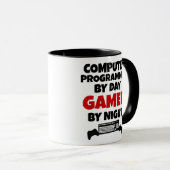 Mug Programmateur informatique par Joueur de jour par (Devant droit)