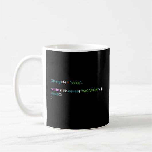 Mug Programmateur Programmation informatique Nerd (Gauche)