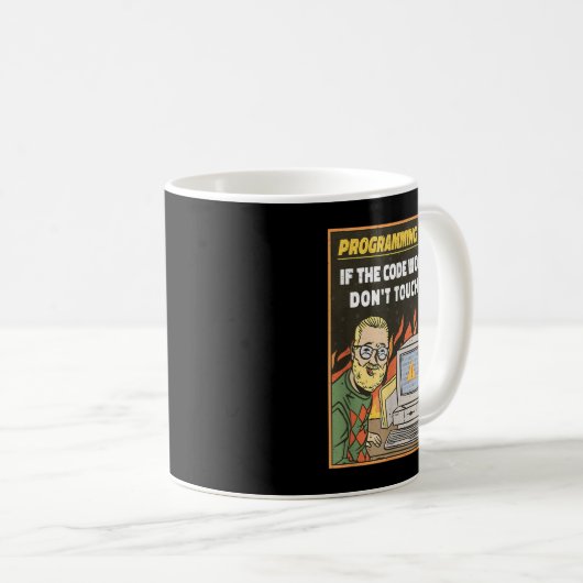 Mug Programmation 101 - Coder développeur programmeur  (Devant droit)