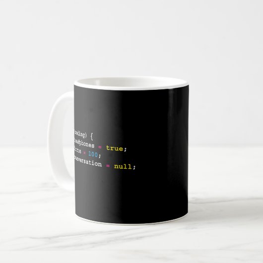 Mug Programmation Si Codage Des Casques Programmation (Devant gauche)