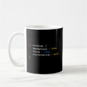 Mug Programmation Si Codage Des Casques Programmation (Gauche)