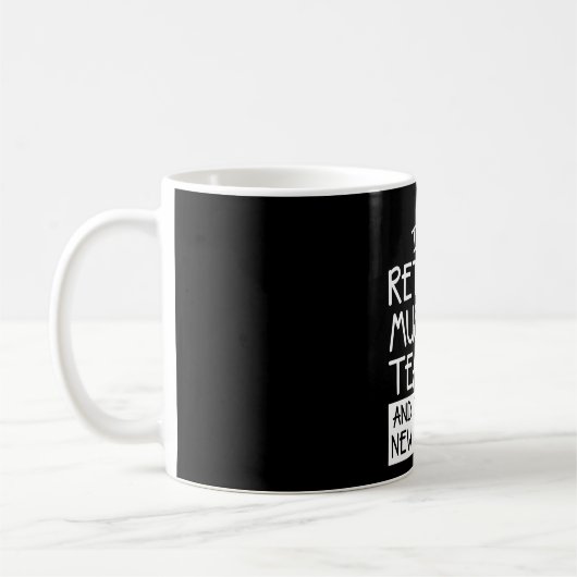 Mug Programme d'amour de professeur de musique de (Gauche)