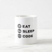 Mug Programme de code médical Eat Sleep code ICD (Centre)