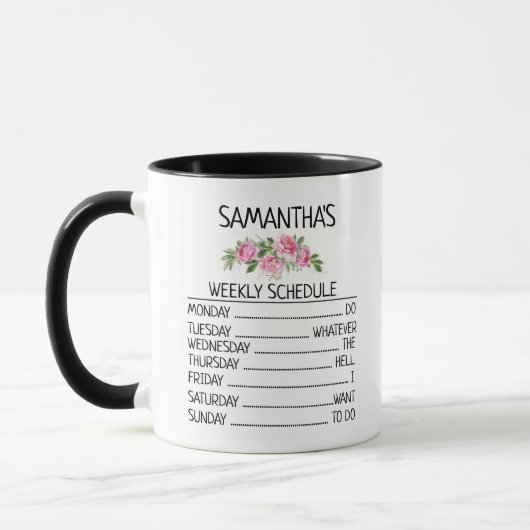 Mug Programme De Retraite Cadeau Retraité Pour Les Fem (Gauche)