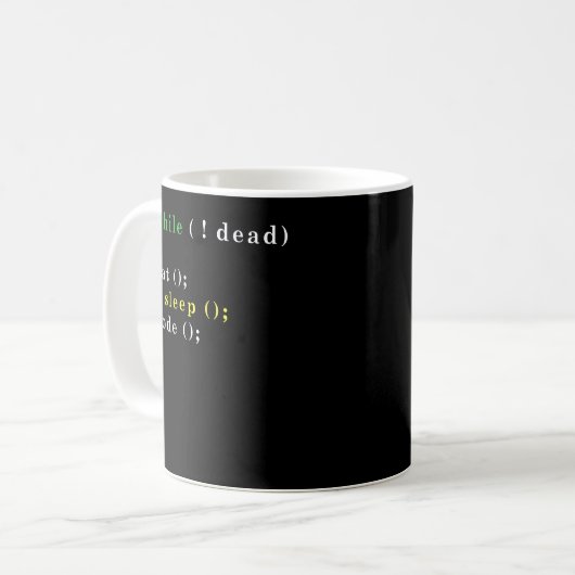 Mug Programme Eat Code Sleep (Devant gauche)