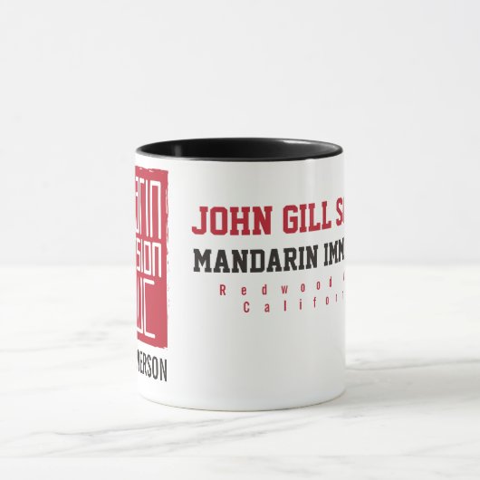 Mug Programme nommé fait sur commande d'immersion de (Centre)