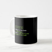 Mug Programmer Codage 99 Petits Bugs Dans Le Code (Devant gauche)